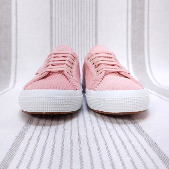 SUPERGA x SOMETHING NAVY Sneakers Pink Corduroy Womens 9 Girly Coquette Kicks - Picture 3 of 10